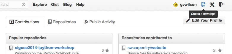 Creating a Repository on GitHub (Step 1)